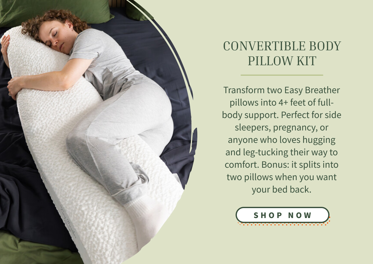 tap to shop convertible body pillow kit