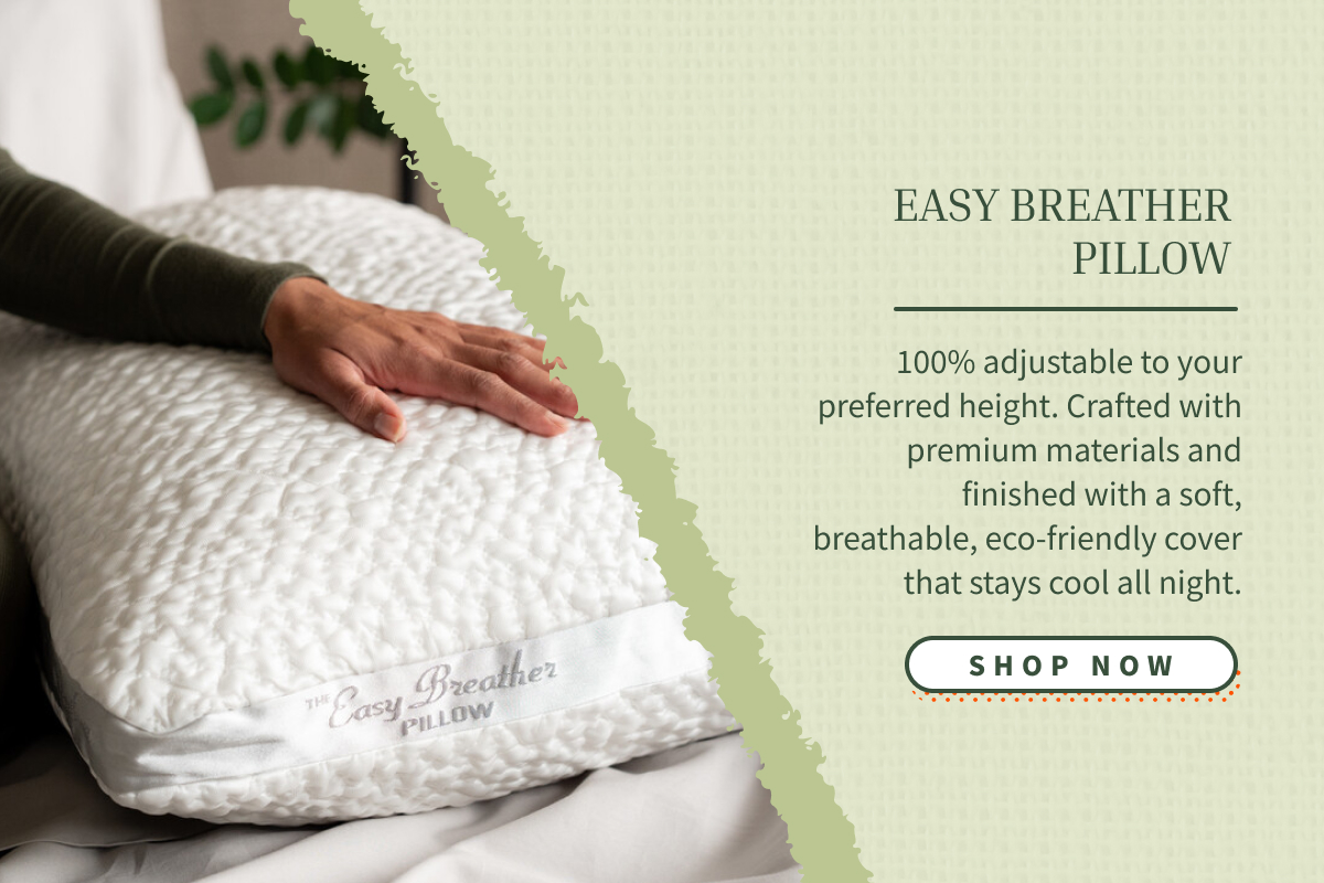 tap to shop easy breather pillow