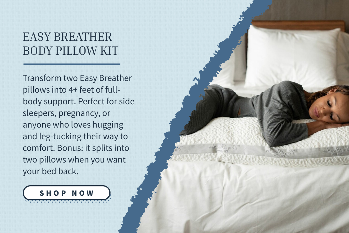 tap to shop easy breather body pillow kit