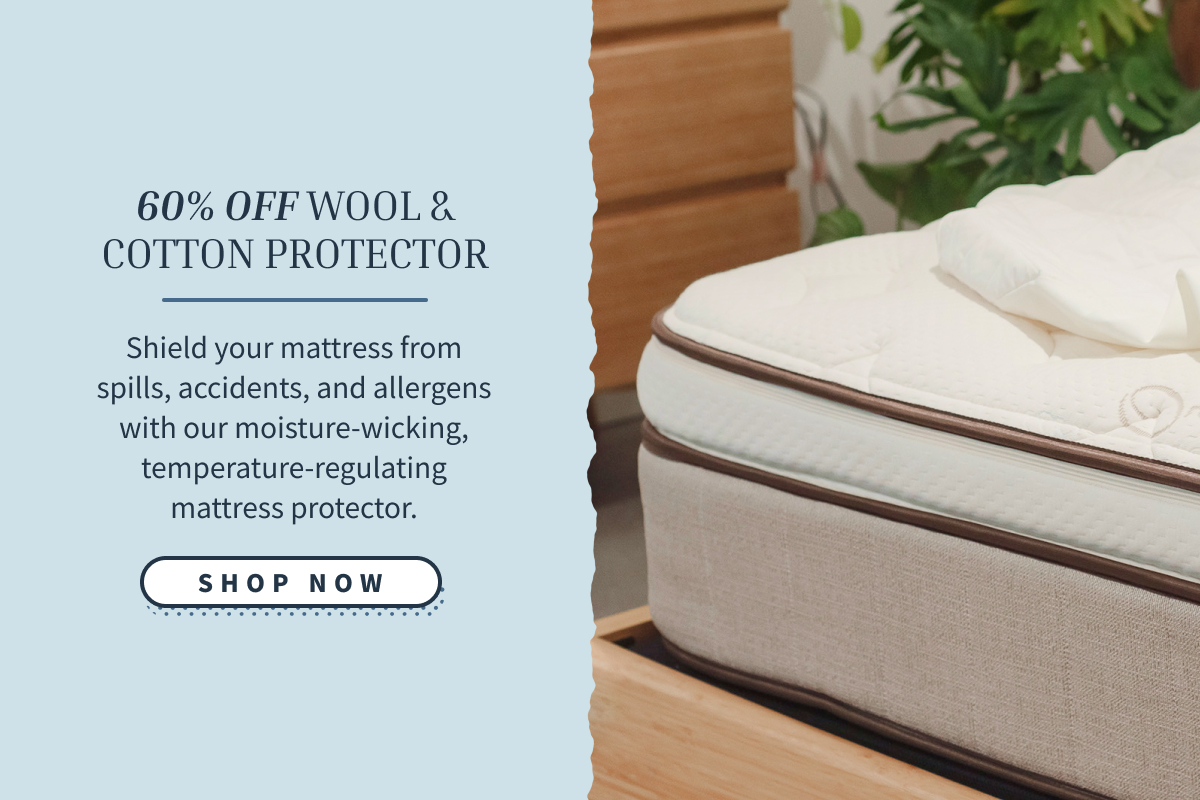 tap to shop 60% off wool & cotton protector