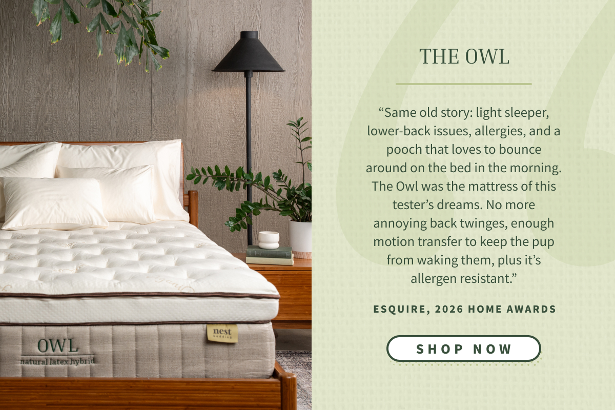 "the owl was the mattress of this tester's dream" - esquire, tap to shop 