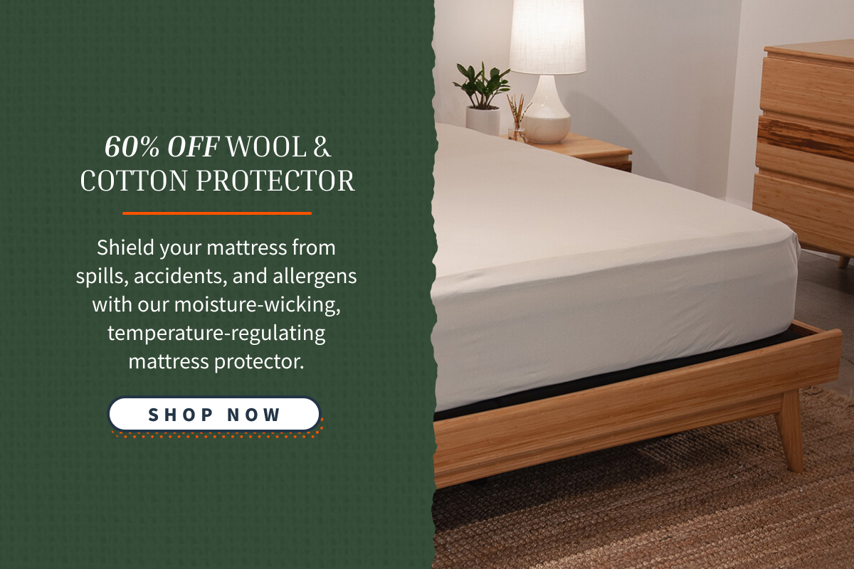 tap to shop 60% off wool & cotton protector
