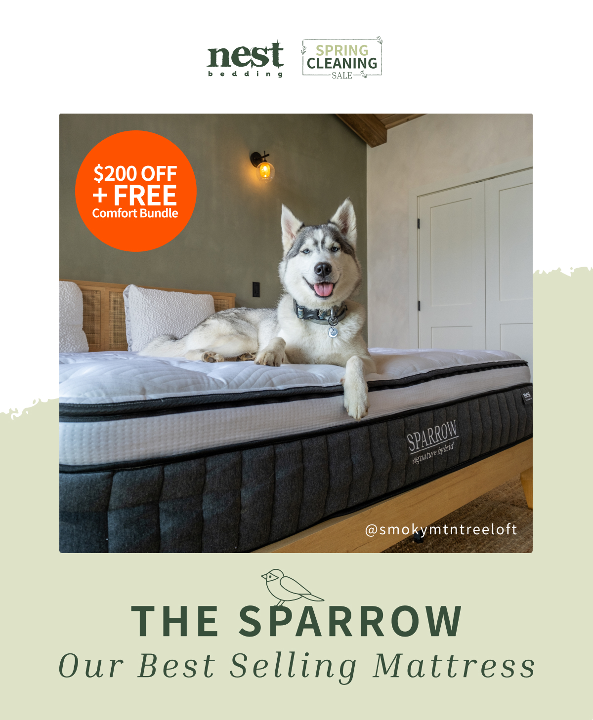 tap to shop $200 off The Sparrow plus free comfort bundle