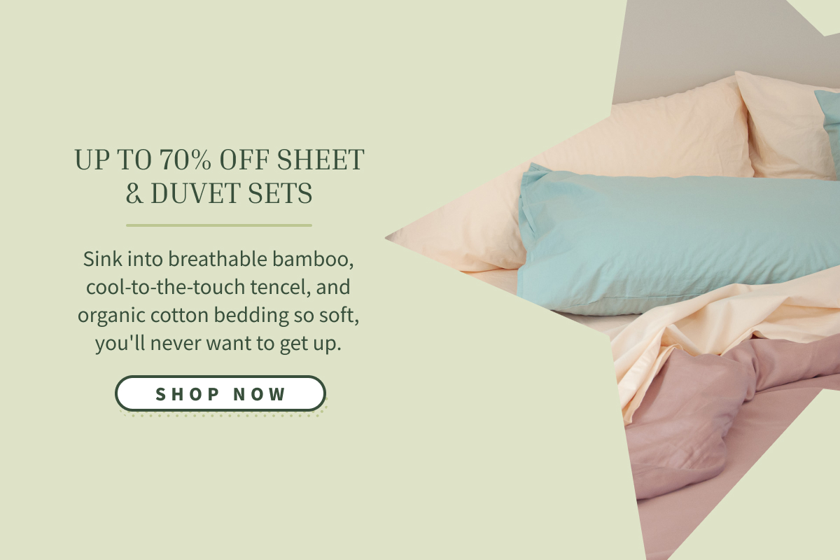 tap to get up to 70% off sheet/duvet sets