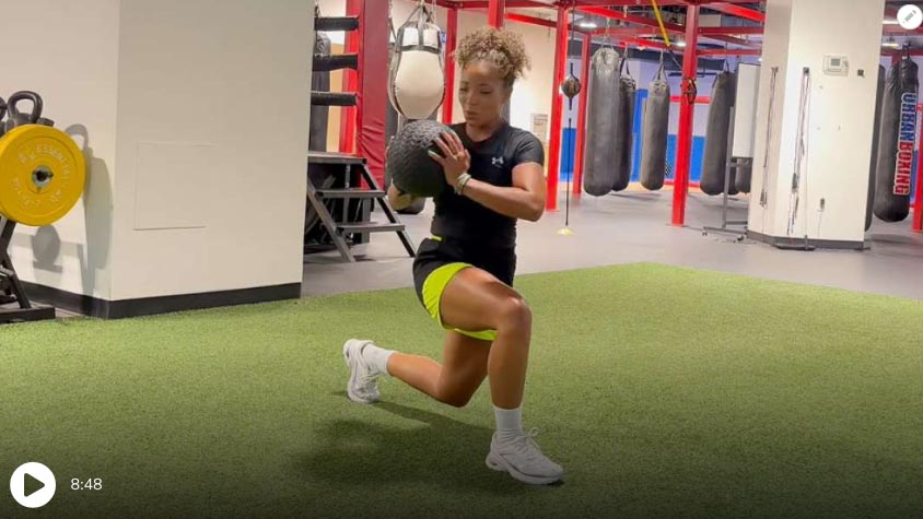  Medicine Ball Interval Workout | Monica Jones x NOW