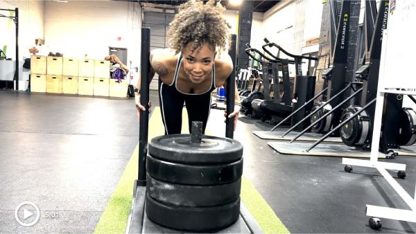 Monica Jones training for or intrigued by Hyrox 