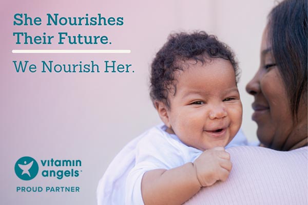 She Nourishes Their Future. We Nourish Her. Vitamin Angles Proud Partner