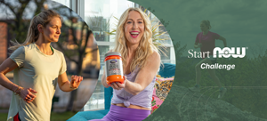 Golden Retriever being given a supplement