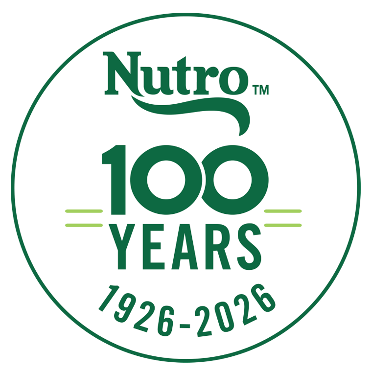 Nutro 100 Years Logo