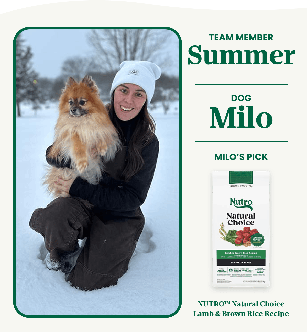 Team Member Summer | Dog Milo
