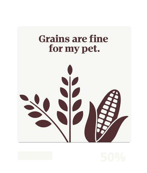 Grains are fine for my pet.