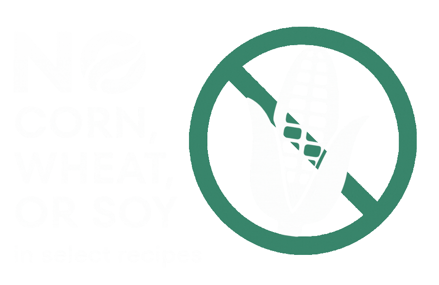 NO CORN, WHEAT, OR SOY