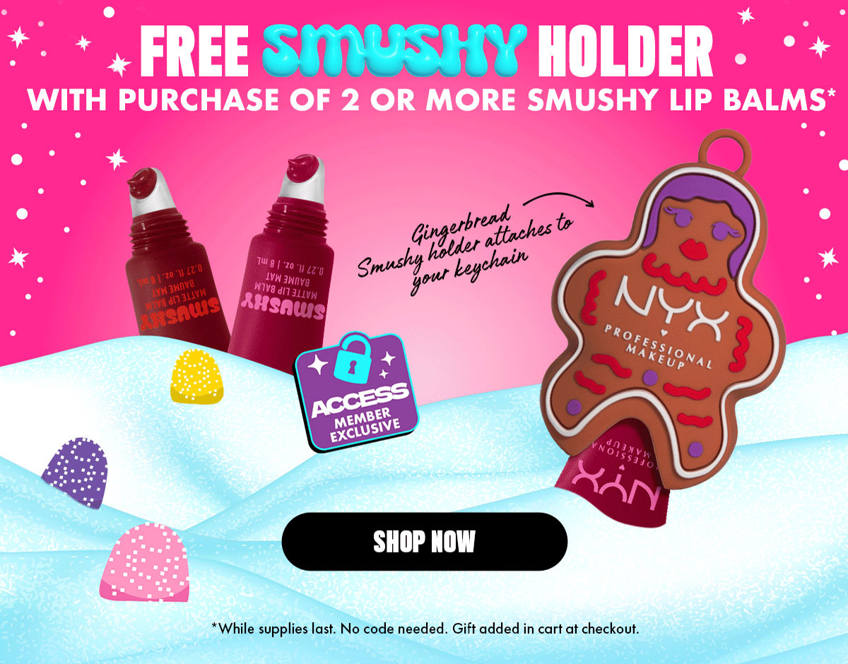FREE SMUSHY HOLDER WITH PURCHASE OF 2 OR MORE SMUSHY LIP BALMS