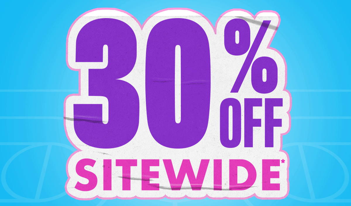 30% OFF SITEWIDE