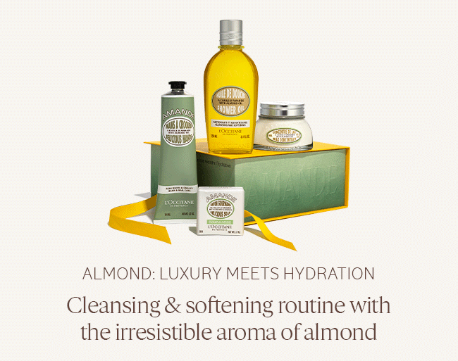 ALMOND: LUXURY MEETS HYDRATION | CLEANSING & SOFTENING ROUTINE WITH THE IRRESISTABLE AROMA OF ALMOND