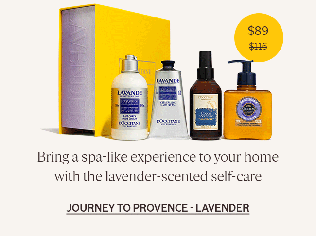 BRING A SPA-LIKE EXPERIENCE TO YOUR HOME WITH THE LAVENDER-SCENTED SELF-CARE | JOURNEY TO PROVENCE - LAVENDER