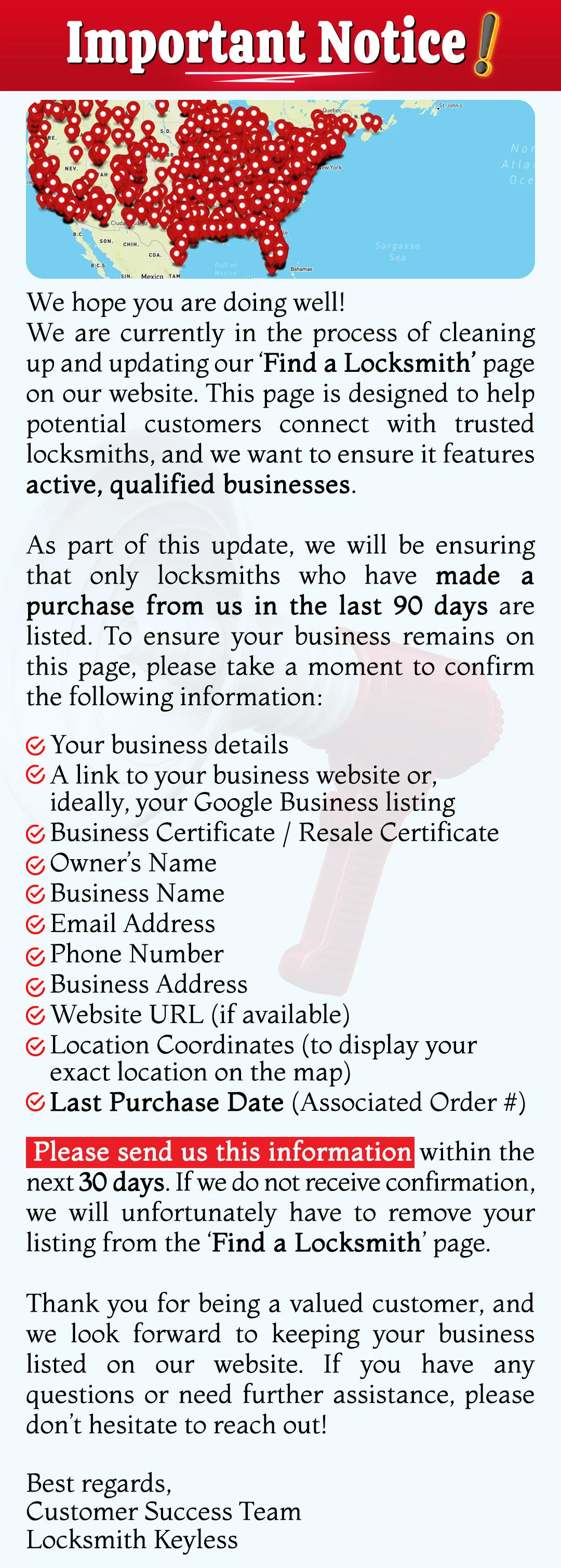 Mail Us