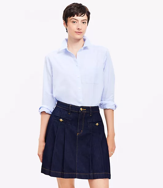 End On End Poplin Everyday Relaxed Pocket Shirt