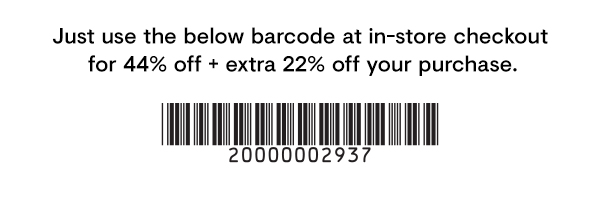44% off + extra 22% off 