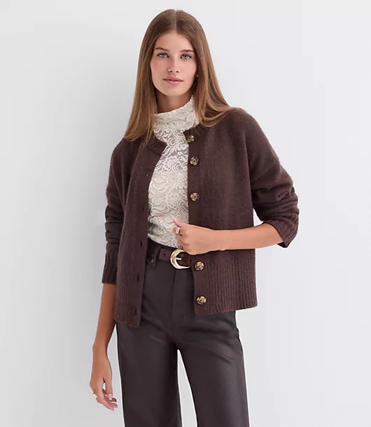 Ribtrim Cardigan
