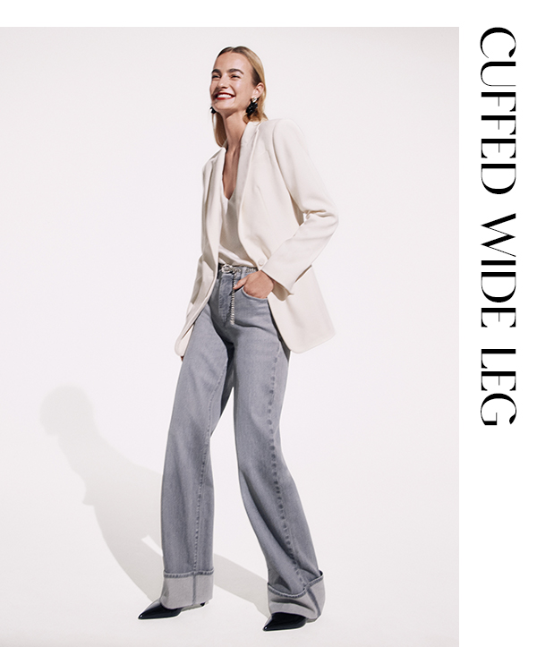 cuffed wide leg