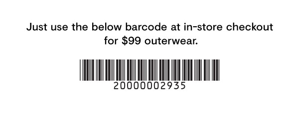 $99 Outerwear