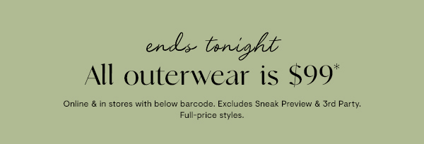 Outerwear $99