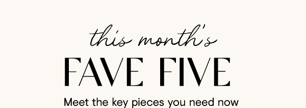 Fave Five 