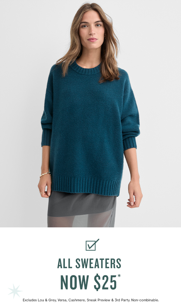 $25 Sweaters