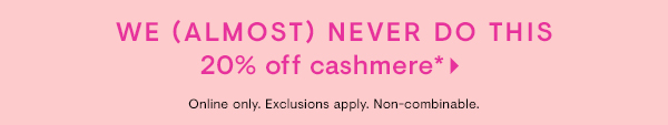 20% off cashmere