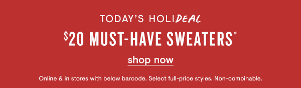$20 Sweaters