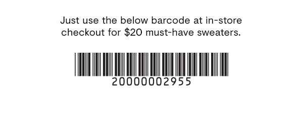 Sweaters Barcode 