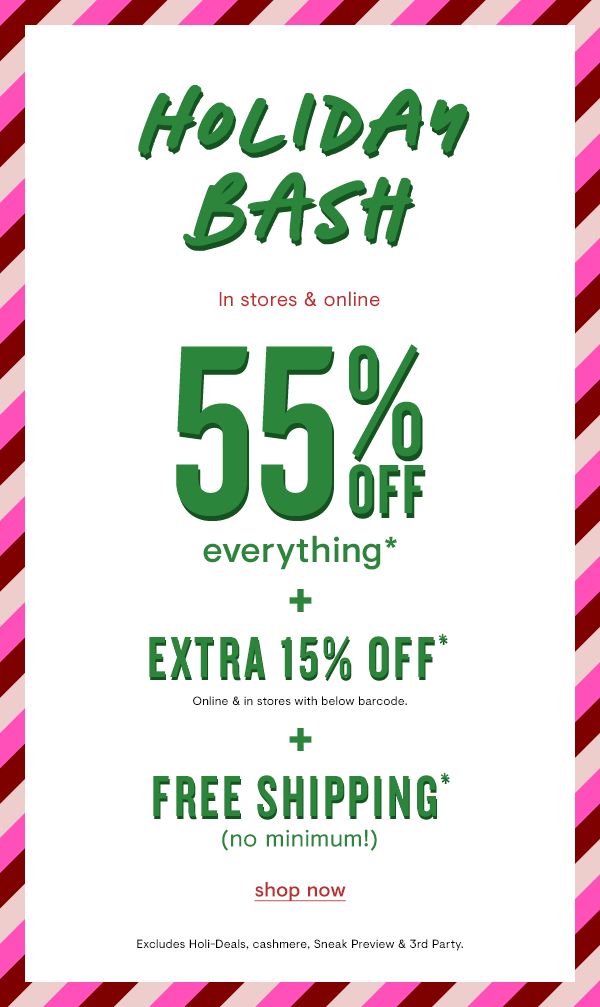 55% off everything