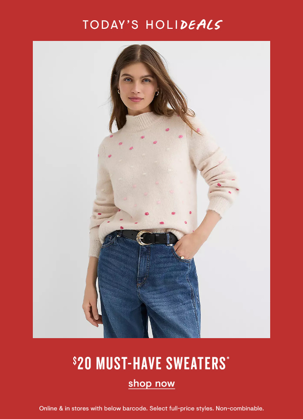 $20 Sweaters