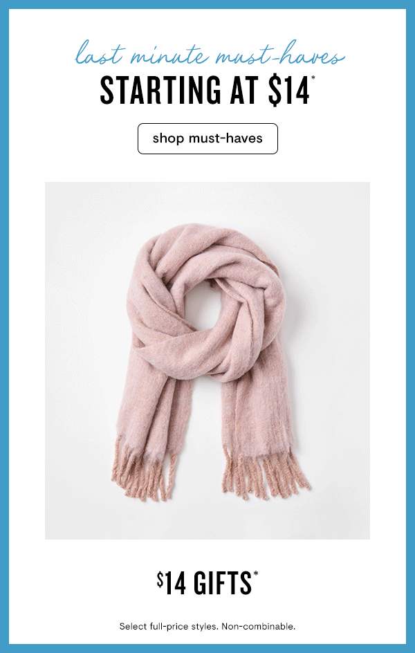 Must-haves starting at $14