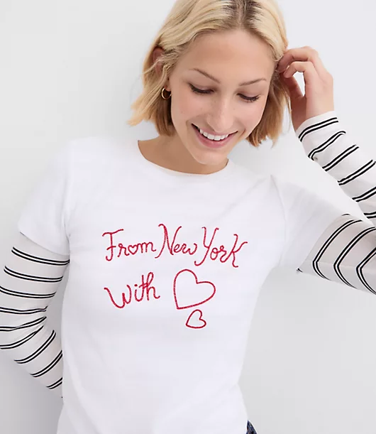 New York Love Ribbed Tee