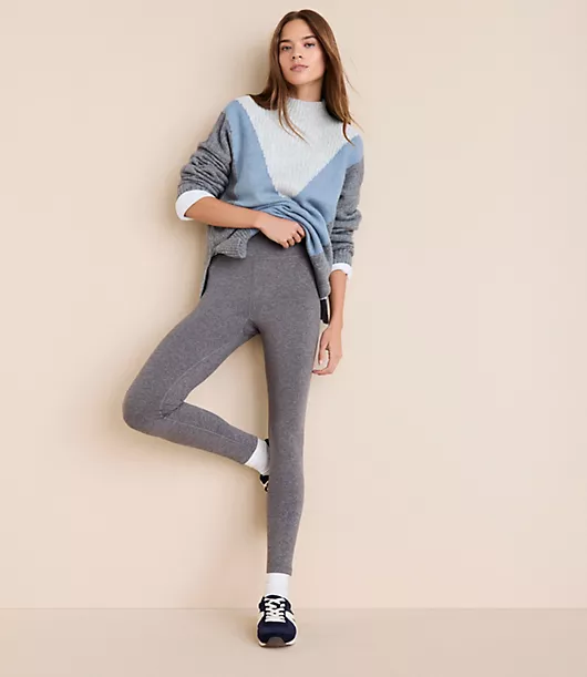 Lou & Grey Heathered Brushedsoft Pocket Leggings