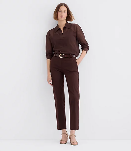 Riviera Slim Pants in Doubleweave