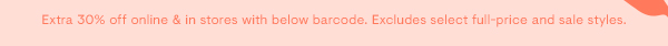 Extra 30% off
