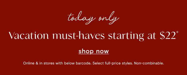 Vacation must-haves starting at $22