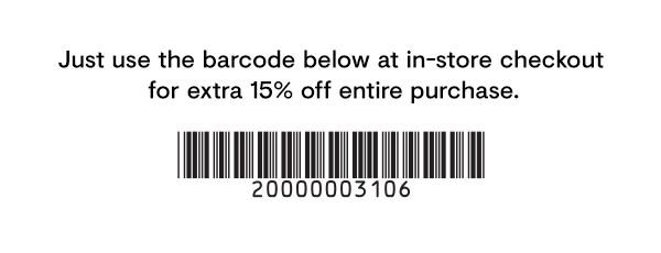 Extra 15% off