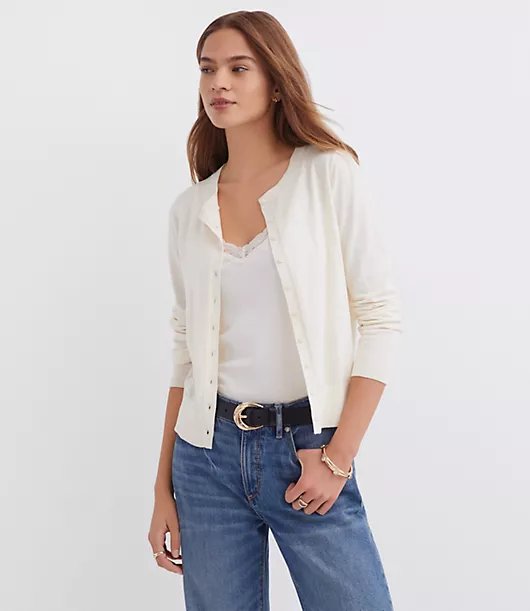 Modern Crew Neck Cardigan