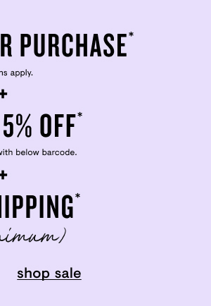Shop sale