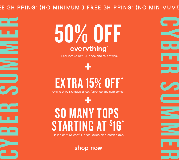 TOPS SA $16 + 50% off EVERYTHING + EXTRA 15% + Free shipping