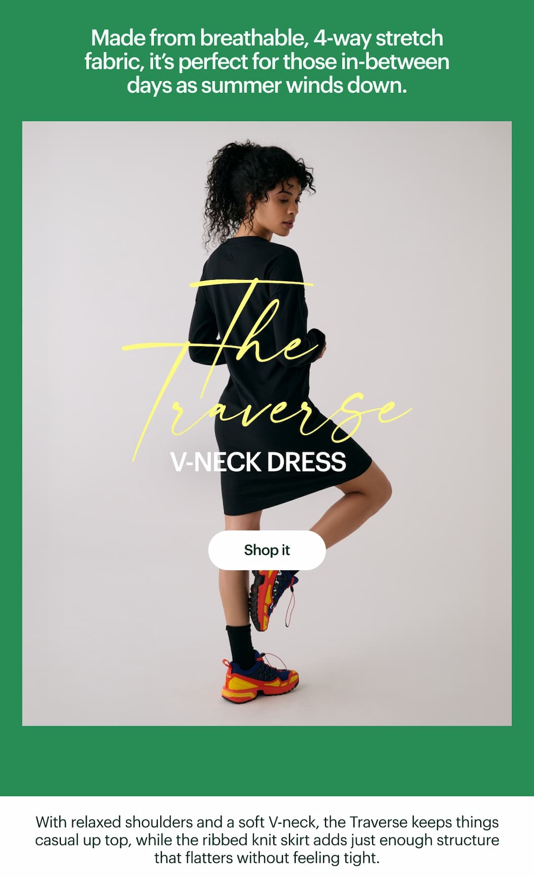 Traverse V-Neck Dress