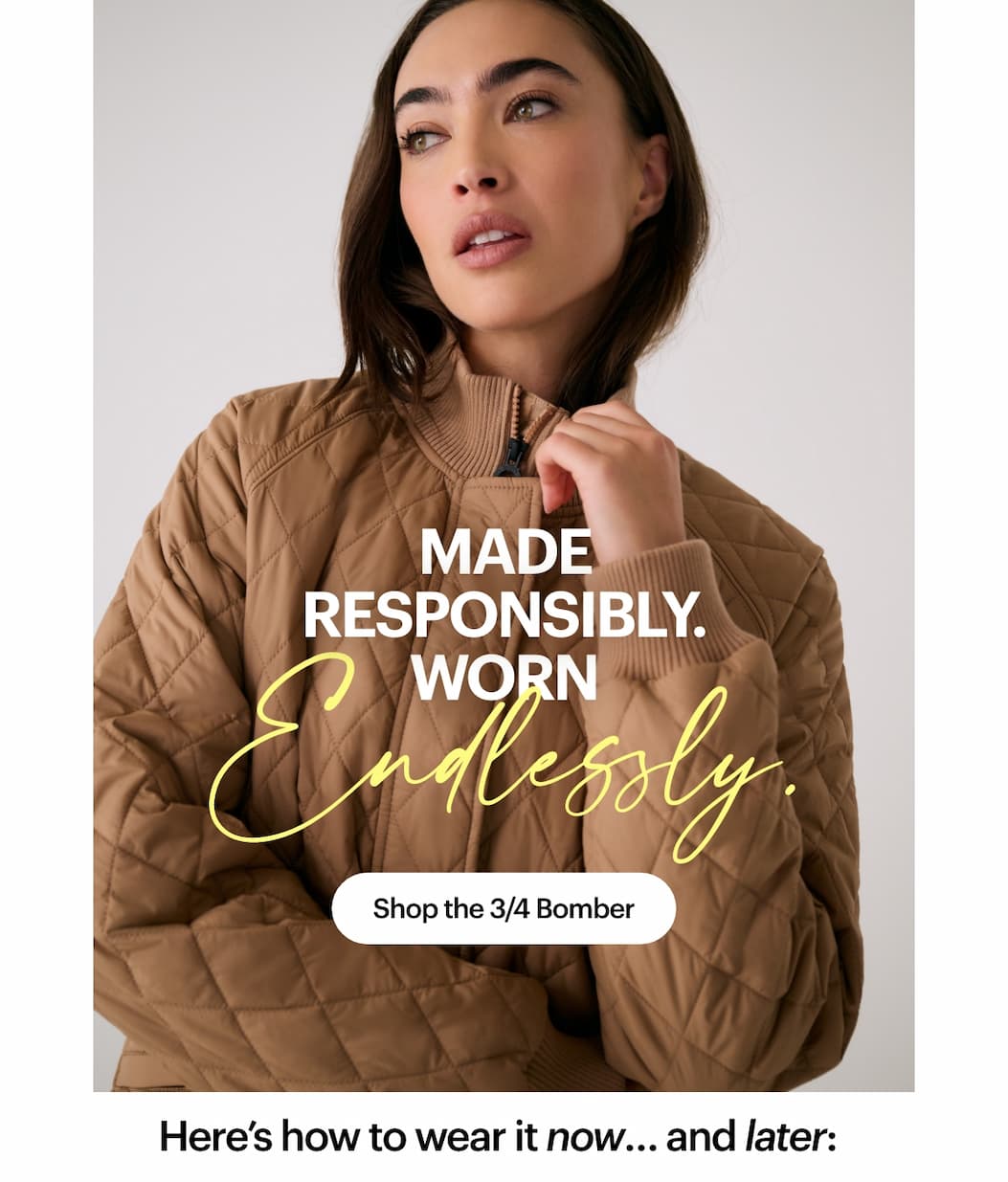 3/4 Bomber Jacket
