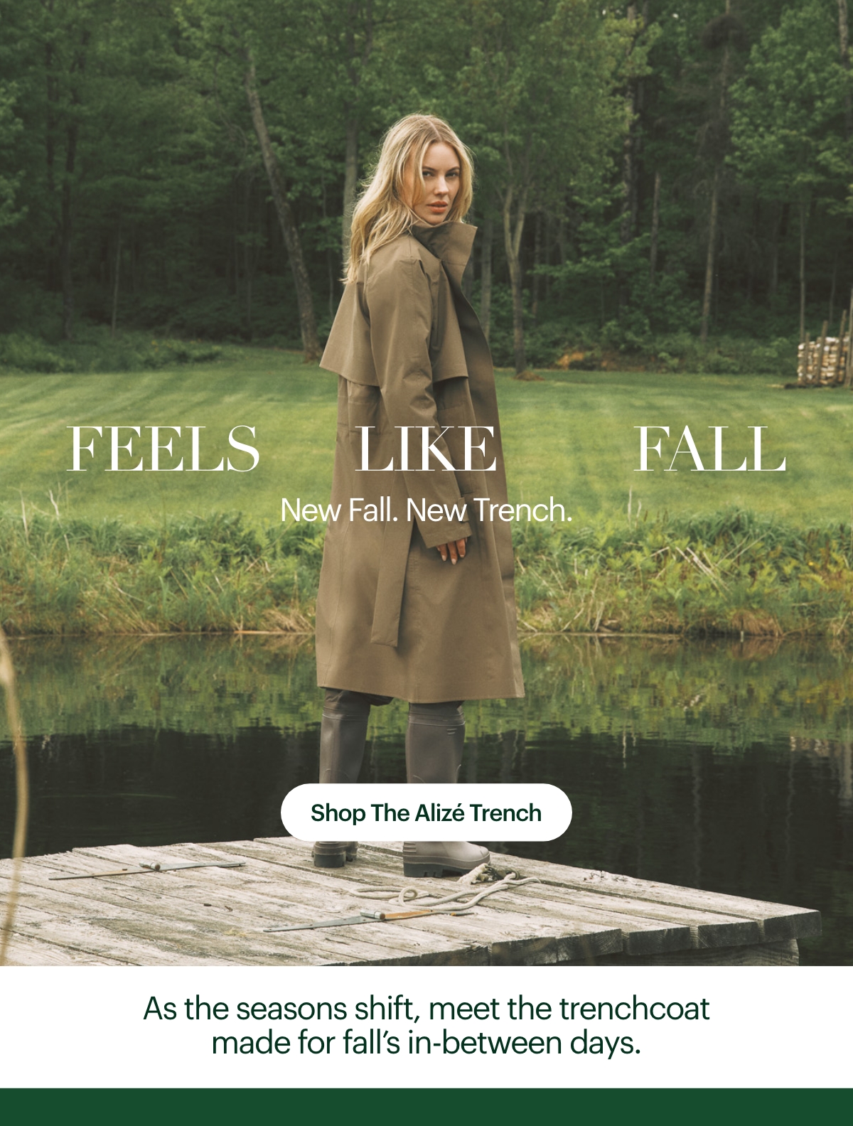 Alizé Rain Trench Coat