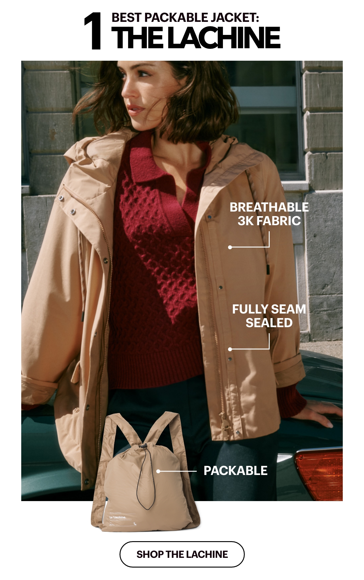 Lachine Oversized Rain Jacket