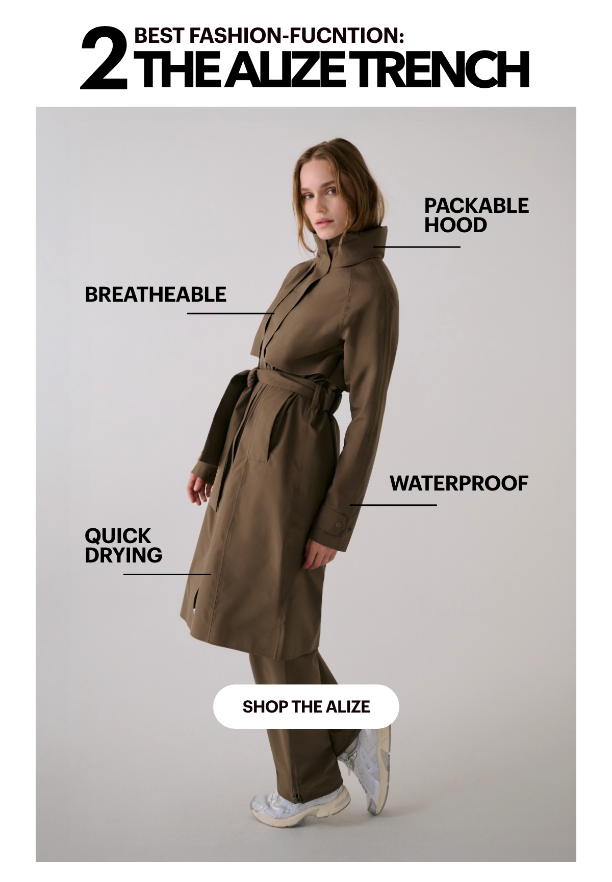 Alizé Rain Trench Coat