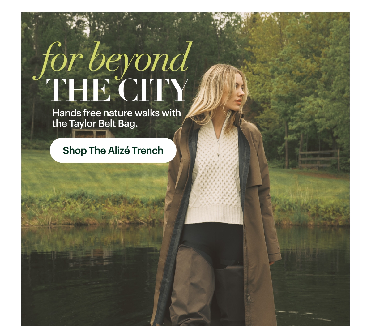 Alizé Rain Trench Coat